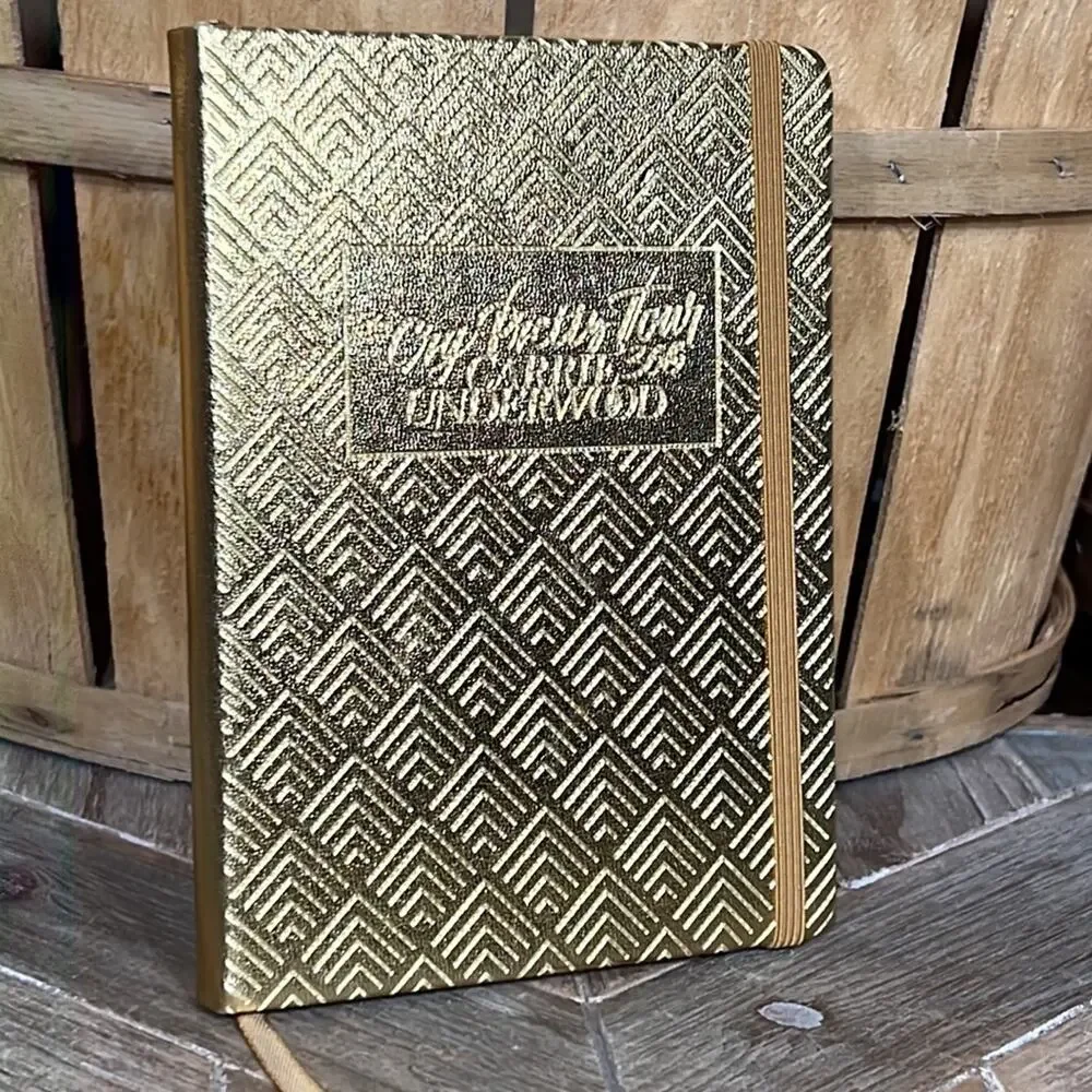 Carrie Underwood The Cry Pretty Tour 360 Golden Journal Diary Notebook NWOT